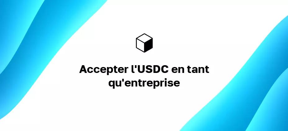 Accepter l'USDC en tant qu'entreprise : comment être payé en USD sur votre site Web ?