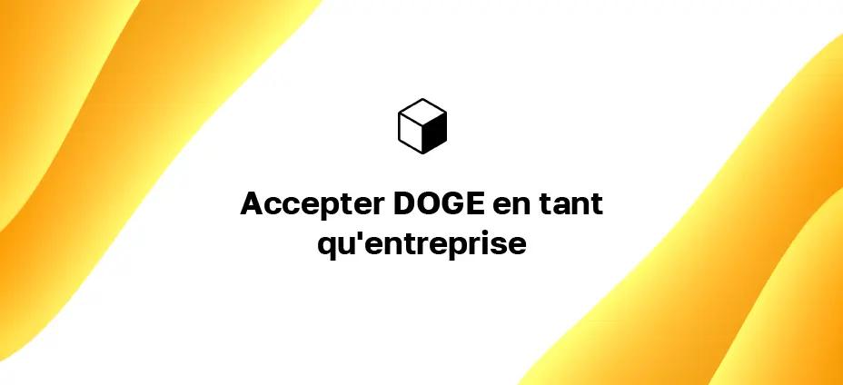 Accepter DOGE en tant qu'entreprise : comment être payé en DOGE sur votre site Web ?