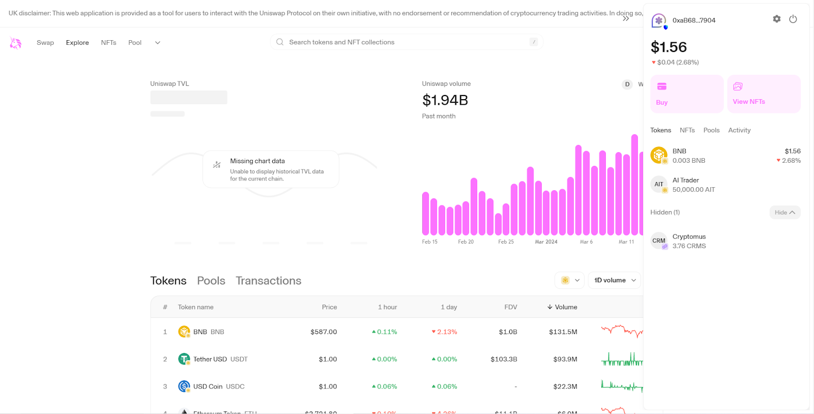 how-to-swap-CRMS-to-USDT-5